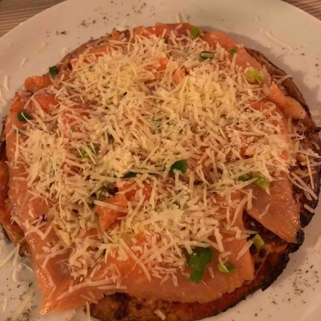 Pizza de Salmón Ahumado KETO