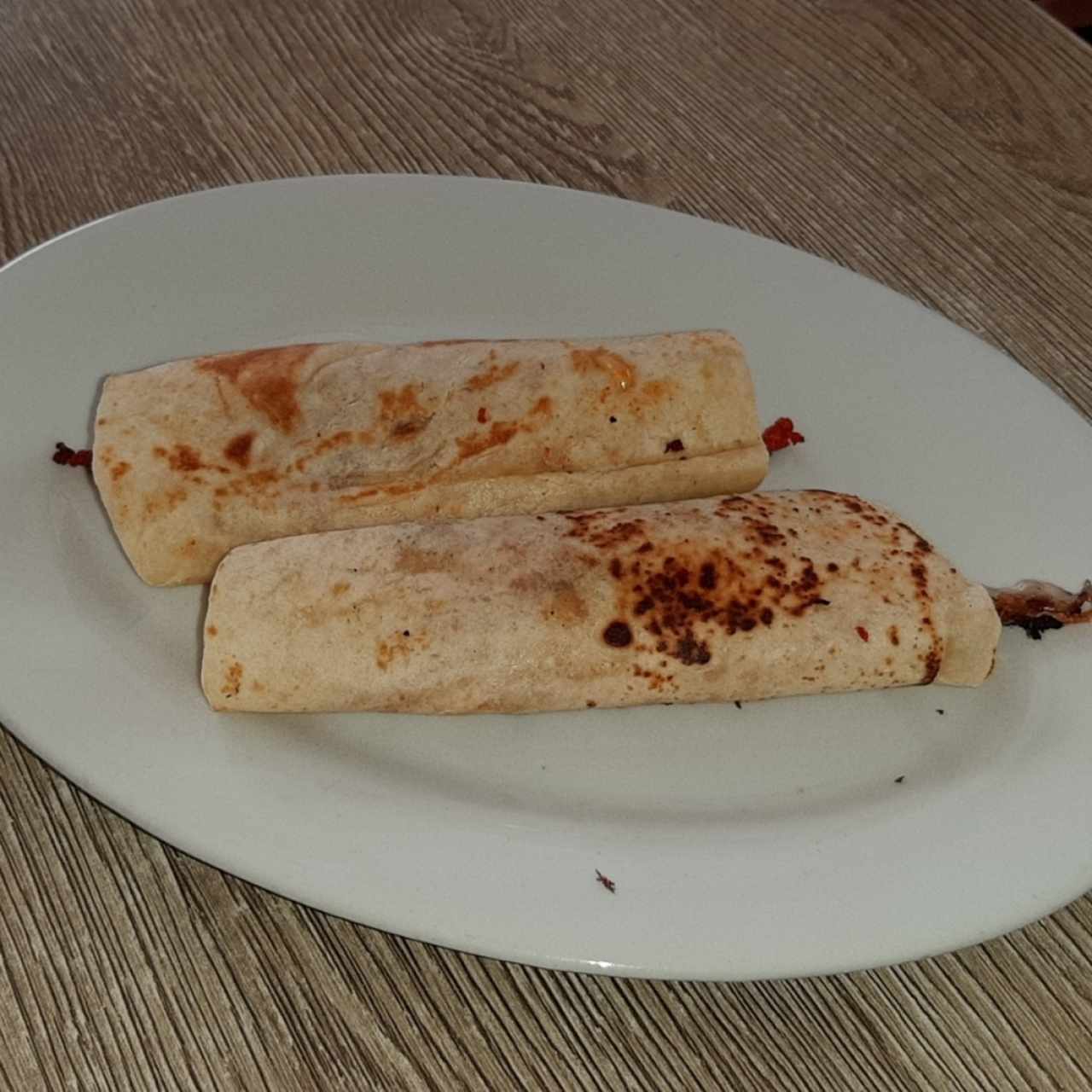 Tacos con chorizo y queso