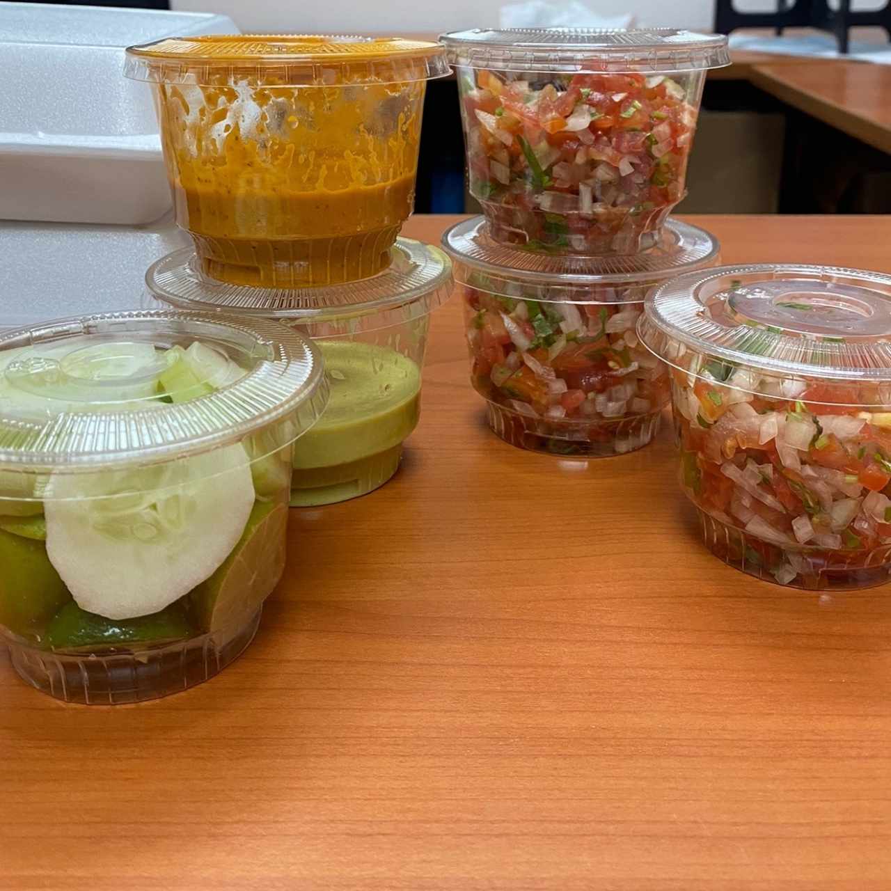 Pico de gallo y salsas picantes