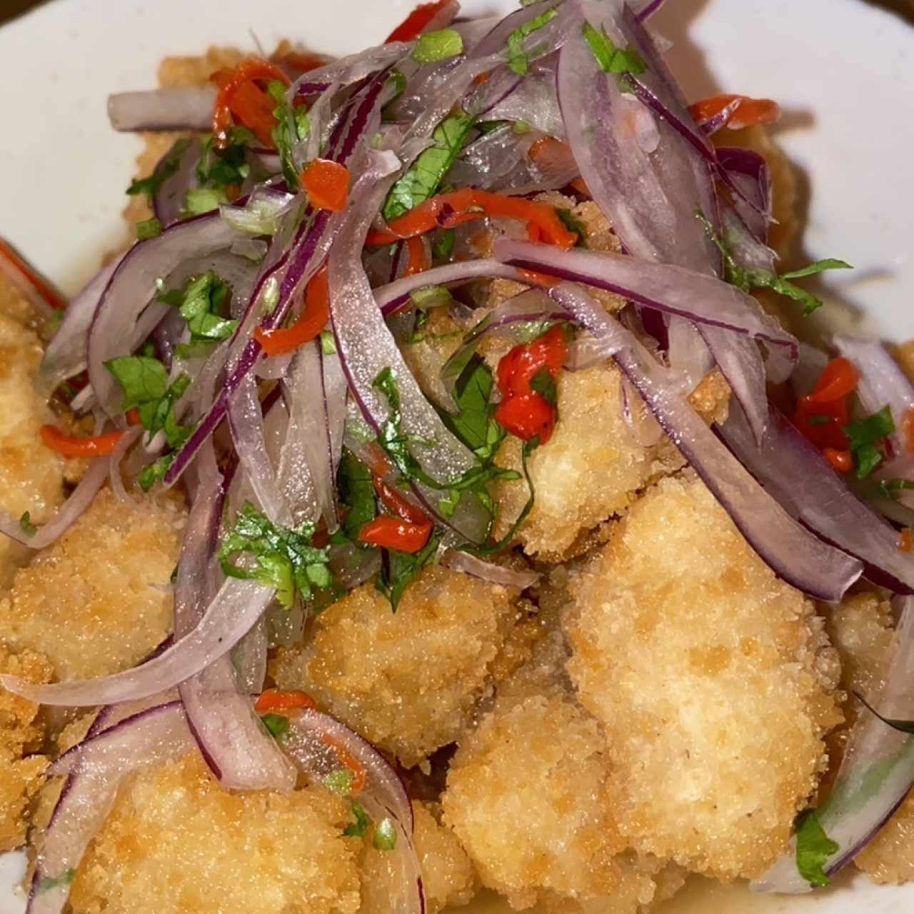 Ceviche Frito de Pescado Blanco