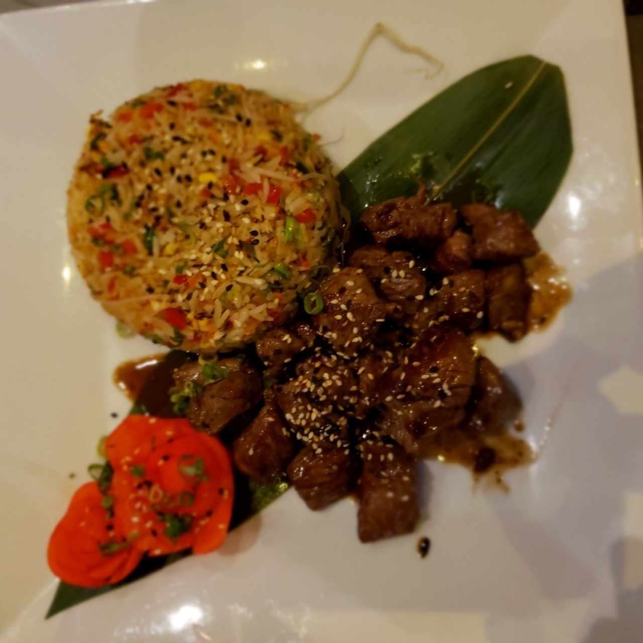 Yakimeshi de filete. Muy bueno!