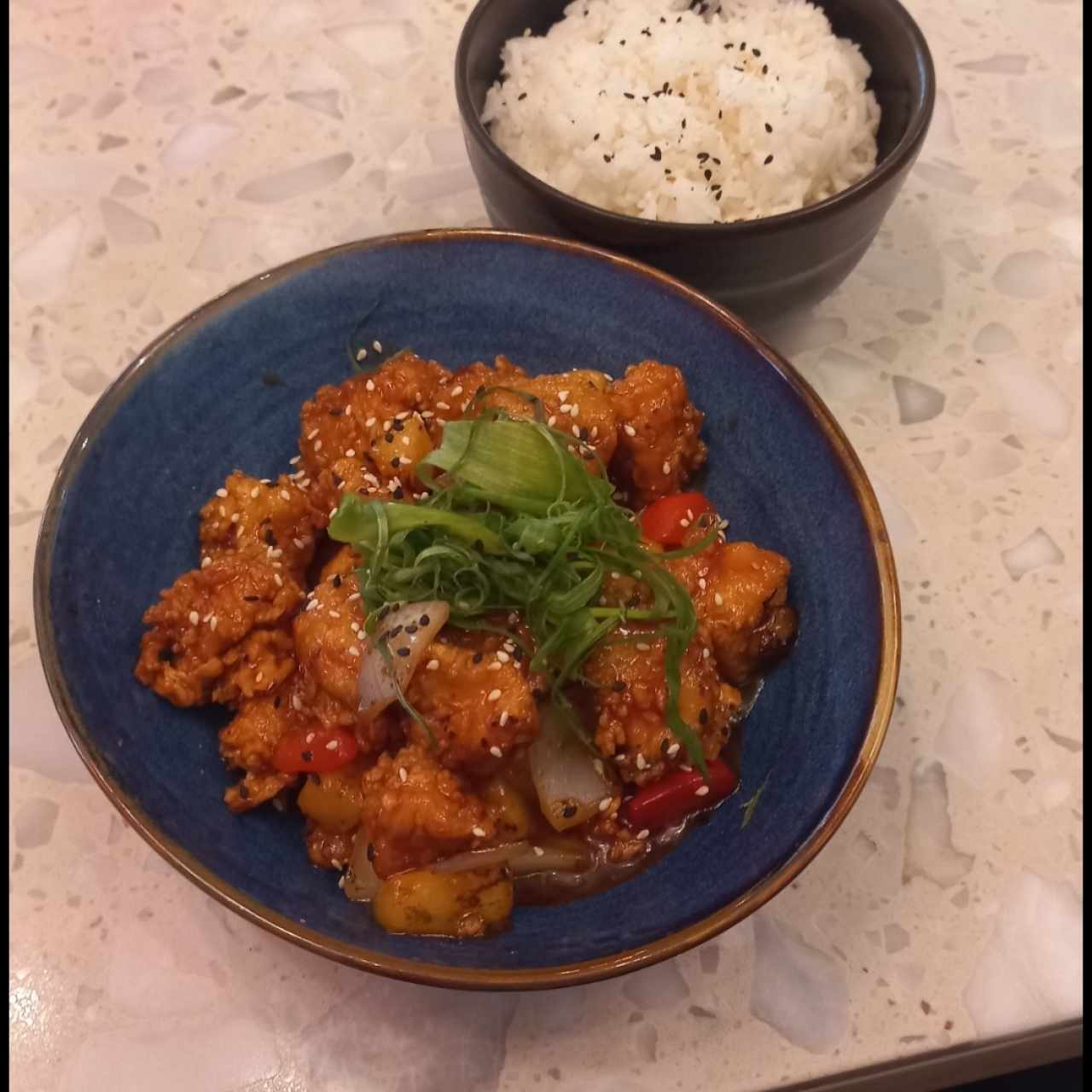 Platos Calientes - Pollo Agridulce