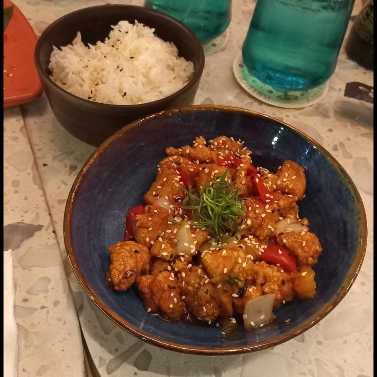 Platos Calientes - Pollo Agridulce