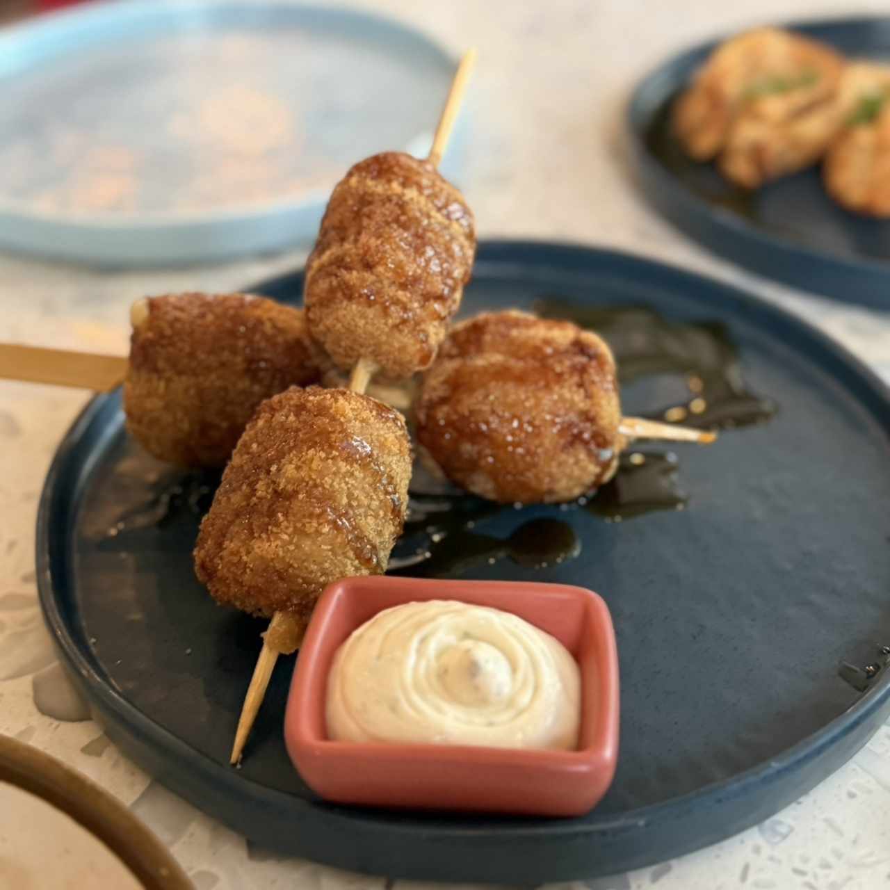 Brochetas de Plátano y Queso