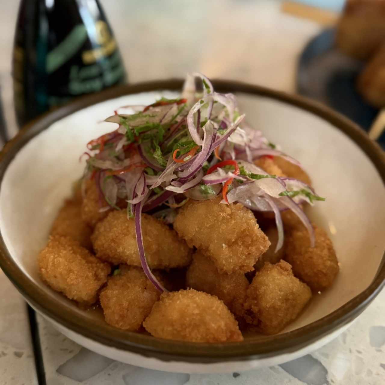 Ceviche Frito de Pescado Blanco