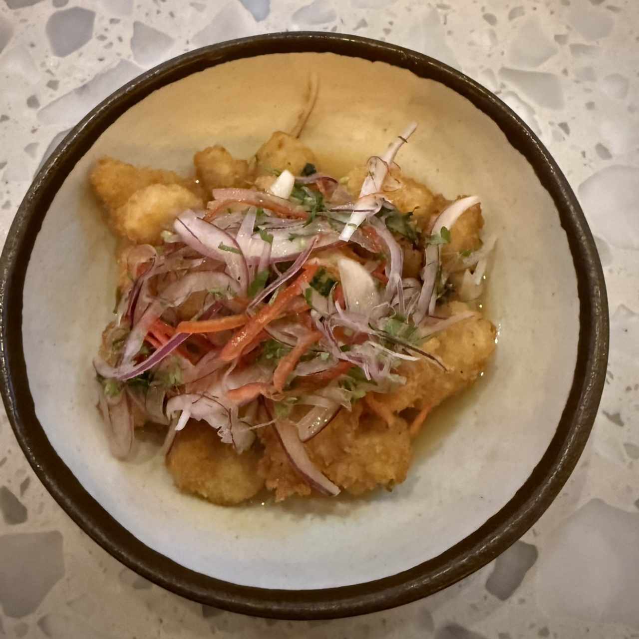 Ceviche Frito de Pescado Blanco