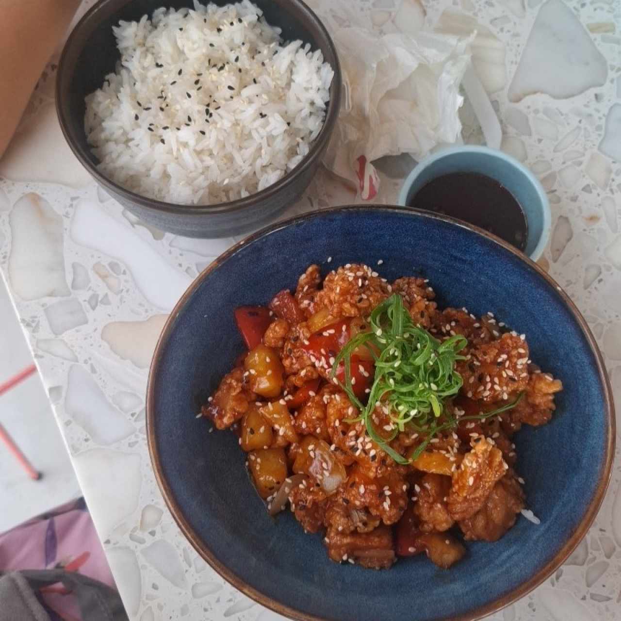 Platos Calientes - Pollo Agridulce
