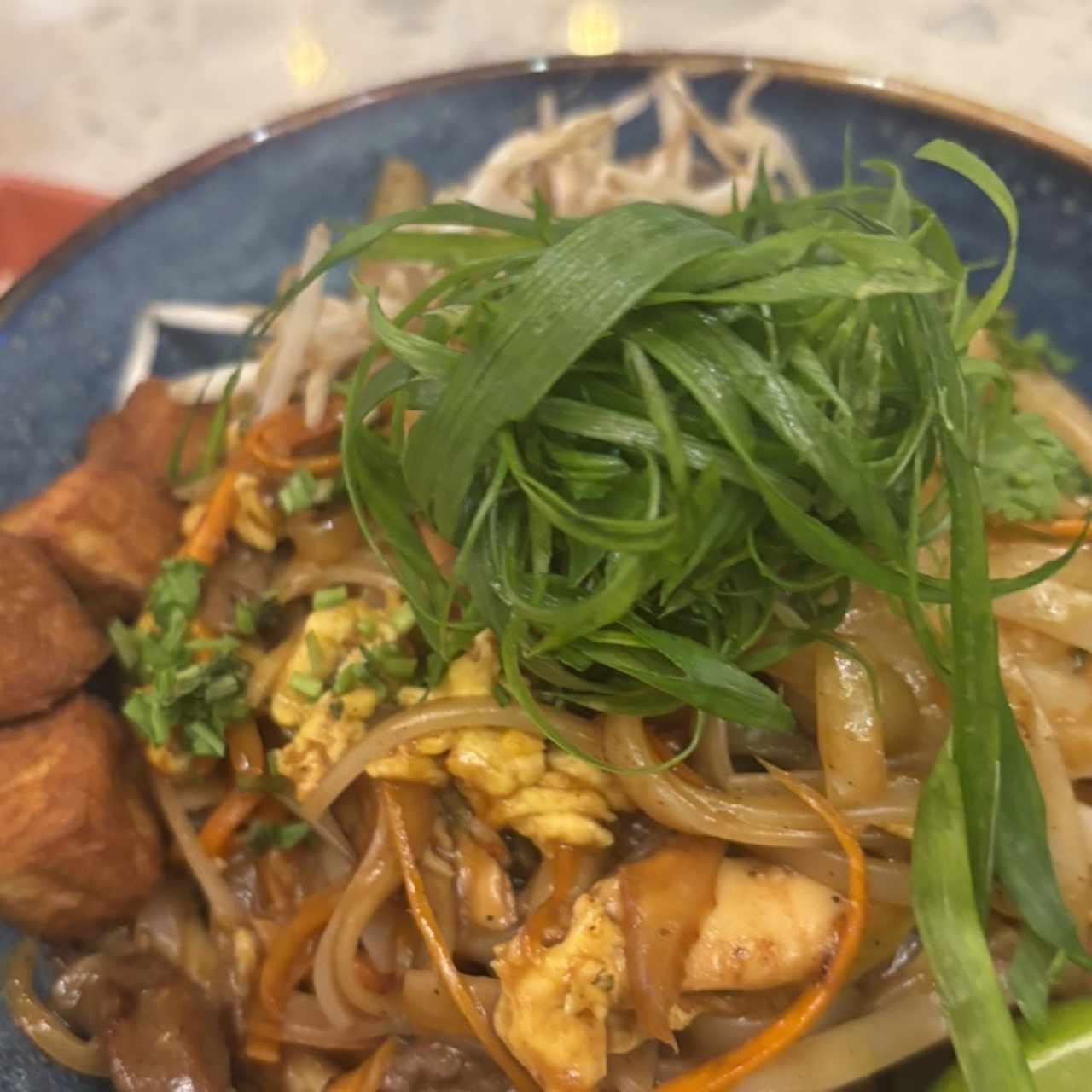 Pad Thai Mixto (pollo, filete y langostinos)
