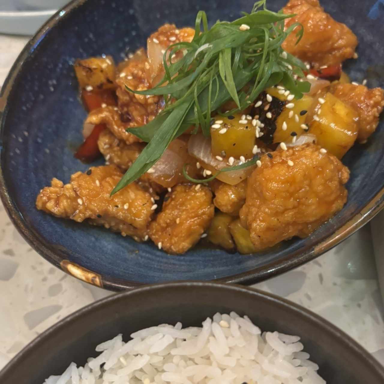 Platos Calientes - Pollo Agridulce