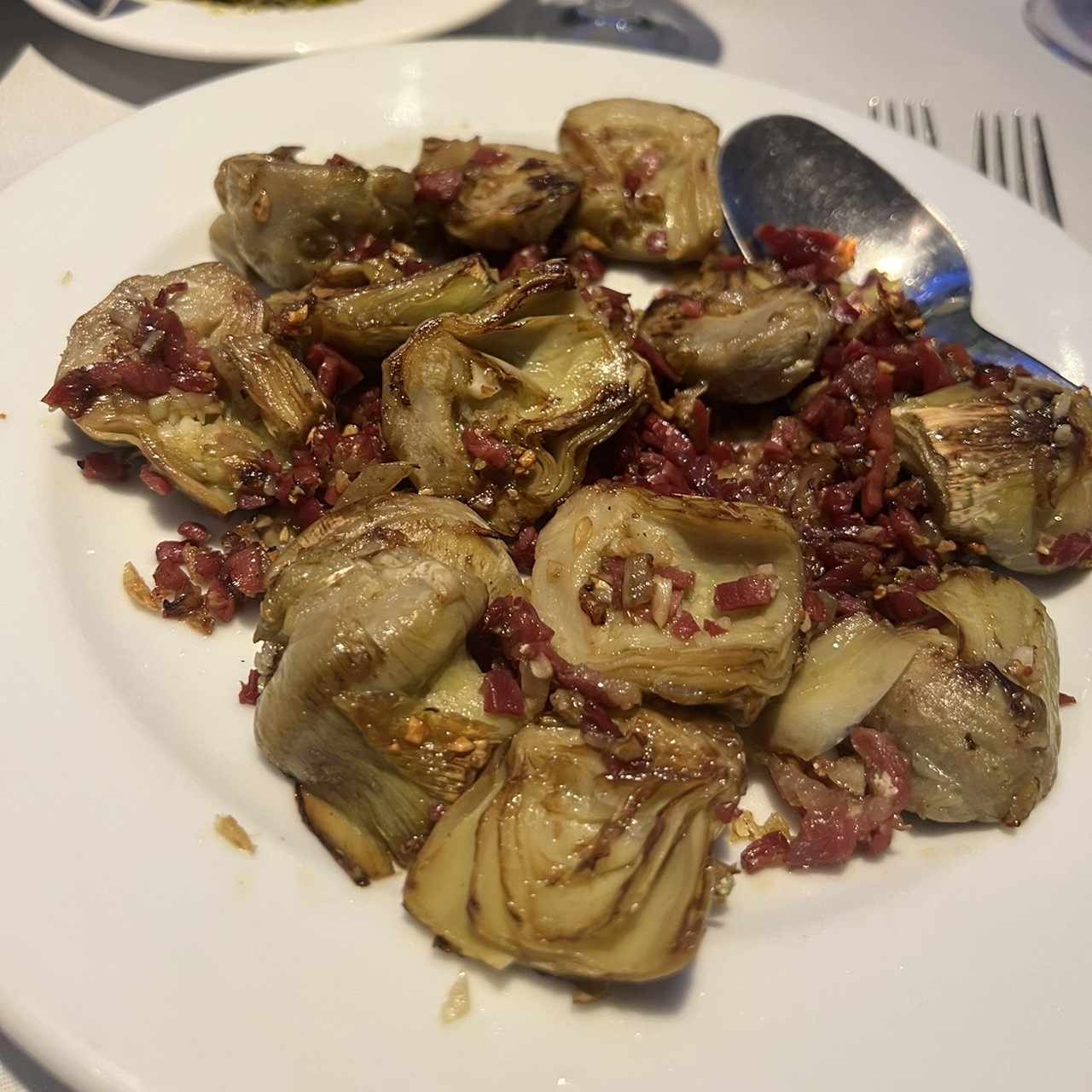 Alcachofas Salteadas con Jamón Serrano
