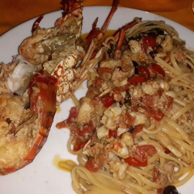 Linguini de langosta