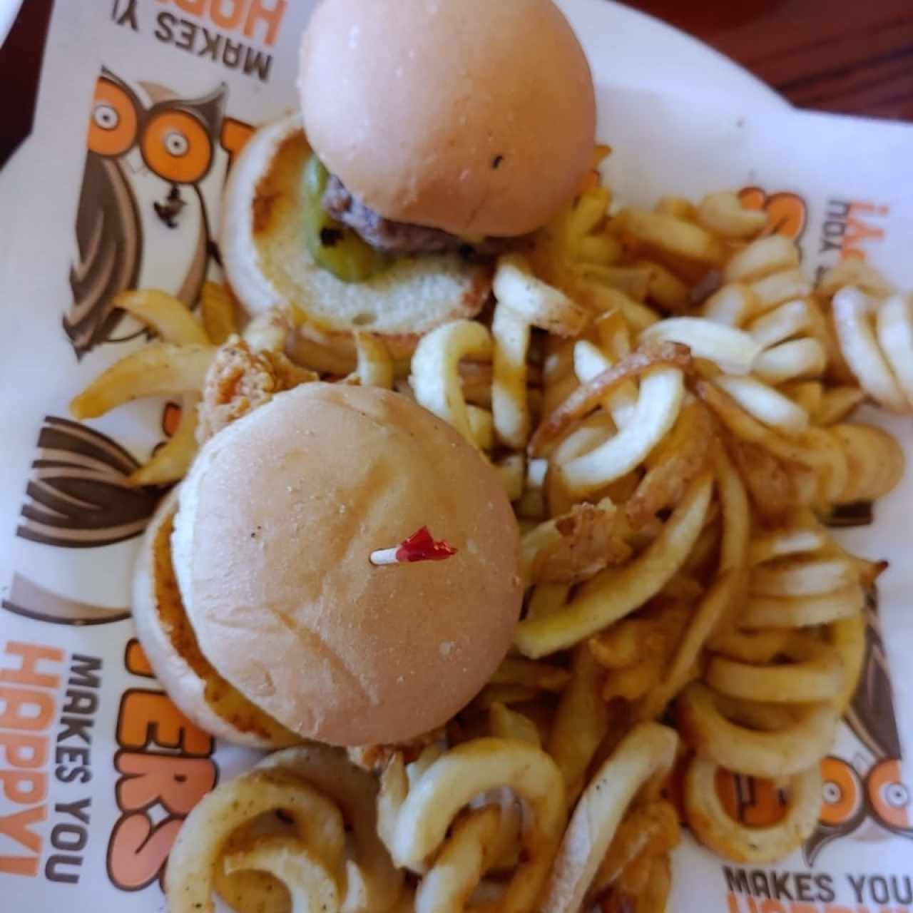 Slider Combinación (de carne y de pollo)
