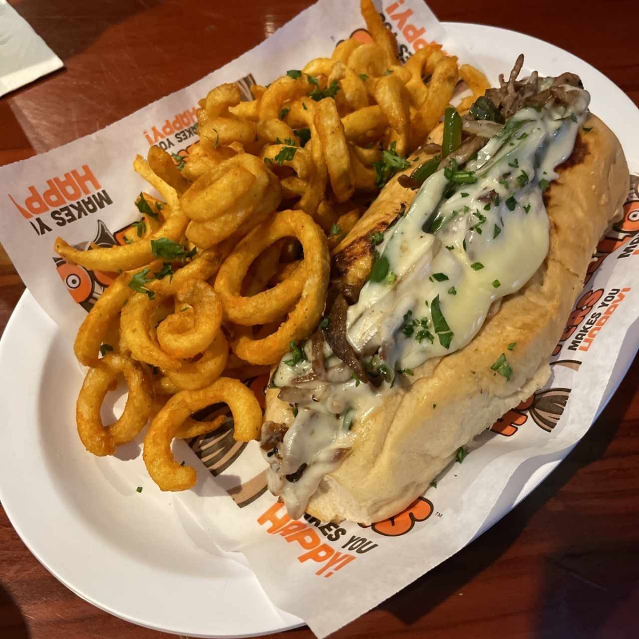 philly cheesy steak sandwich