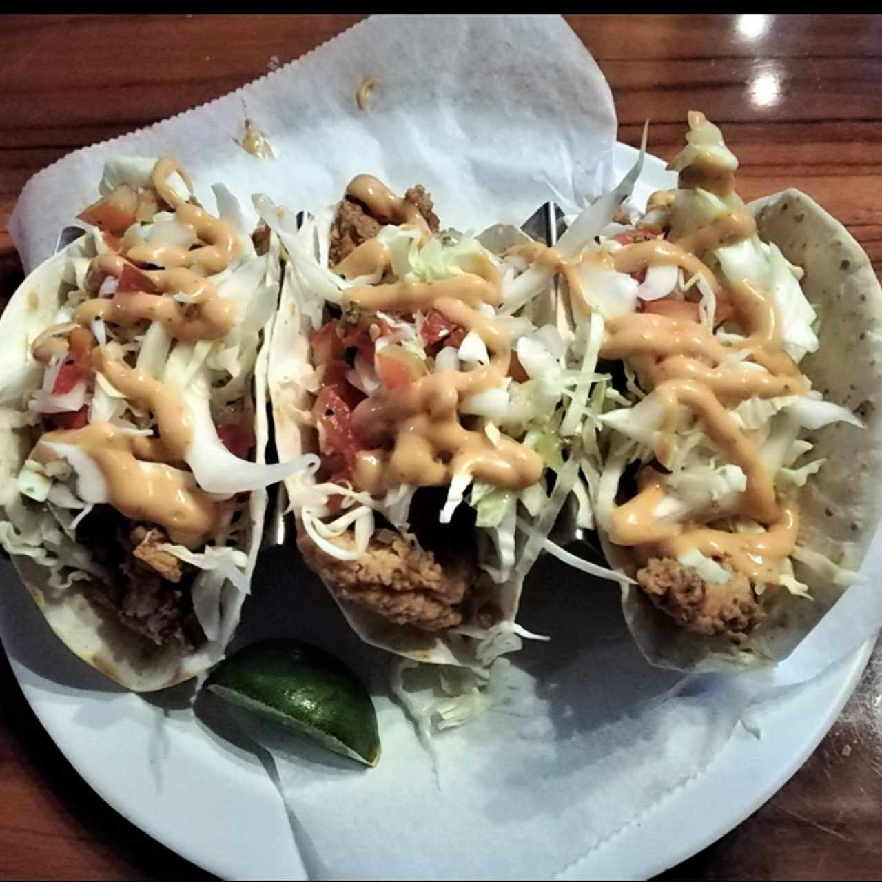 Tacos con Camarones