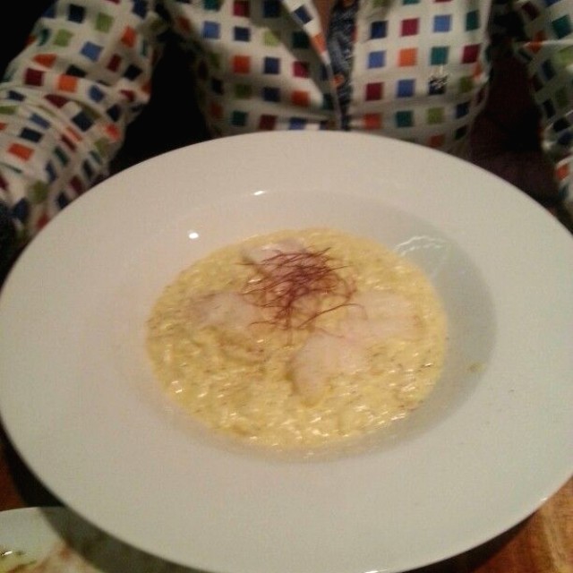 Risotto de mero ahumado