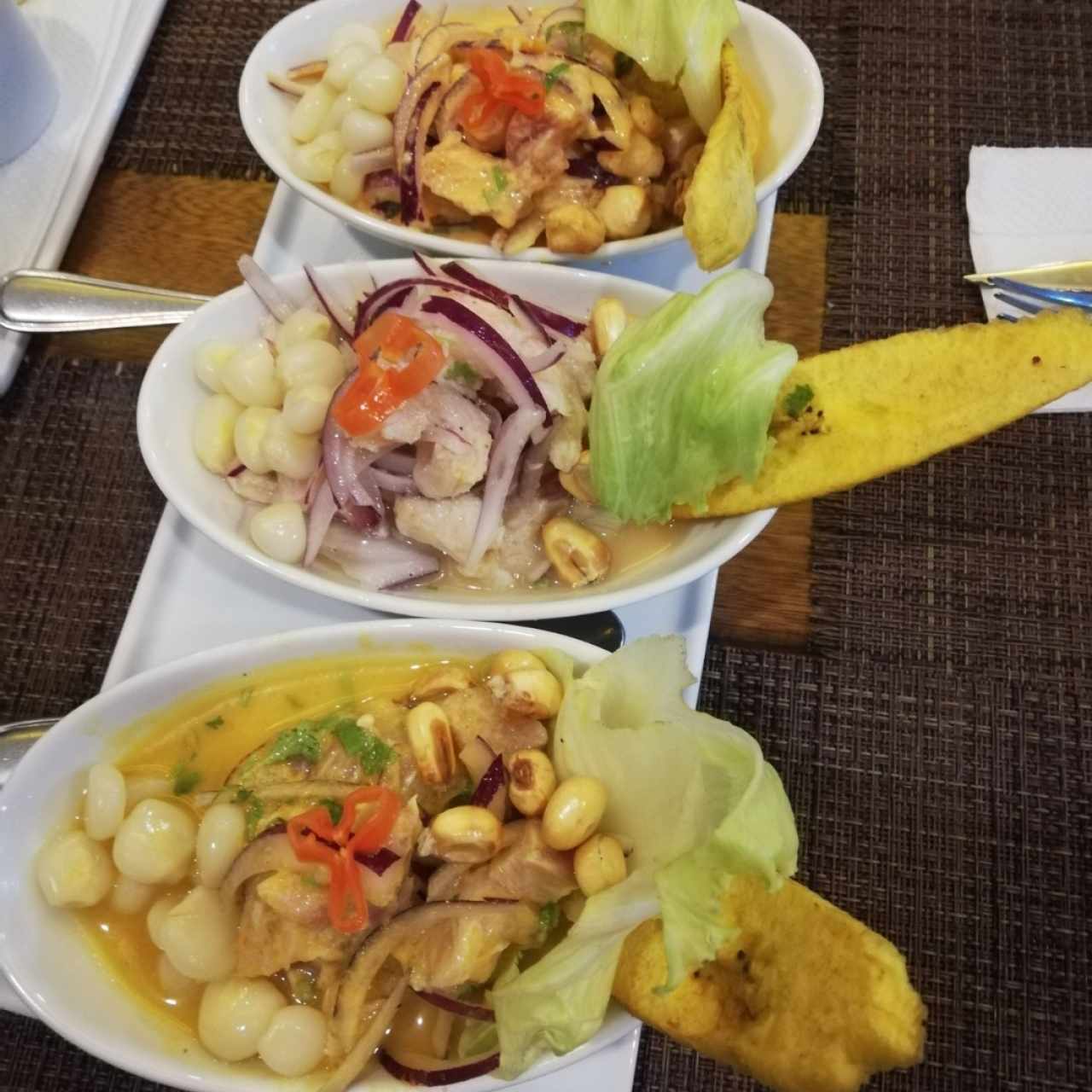 ceviche tres regiones