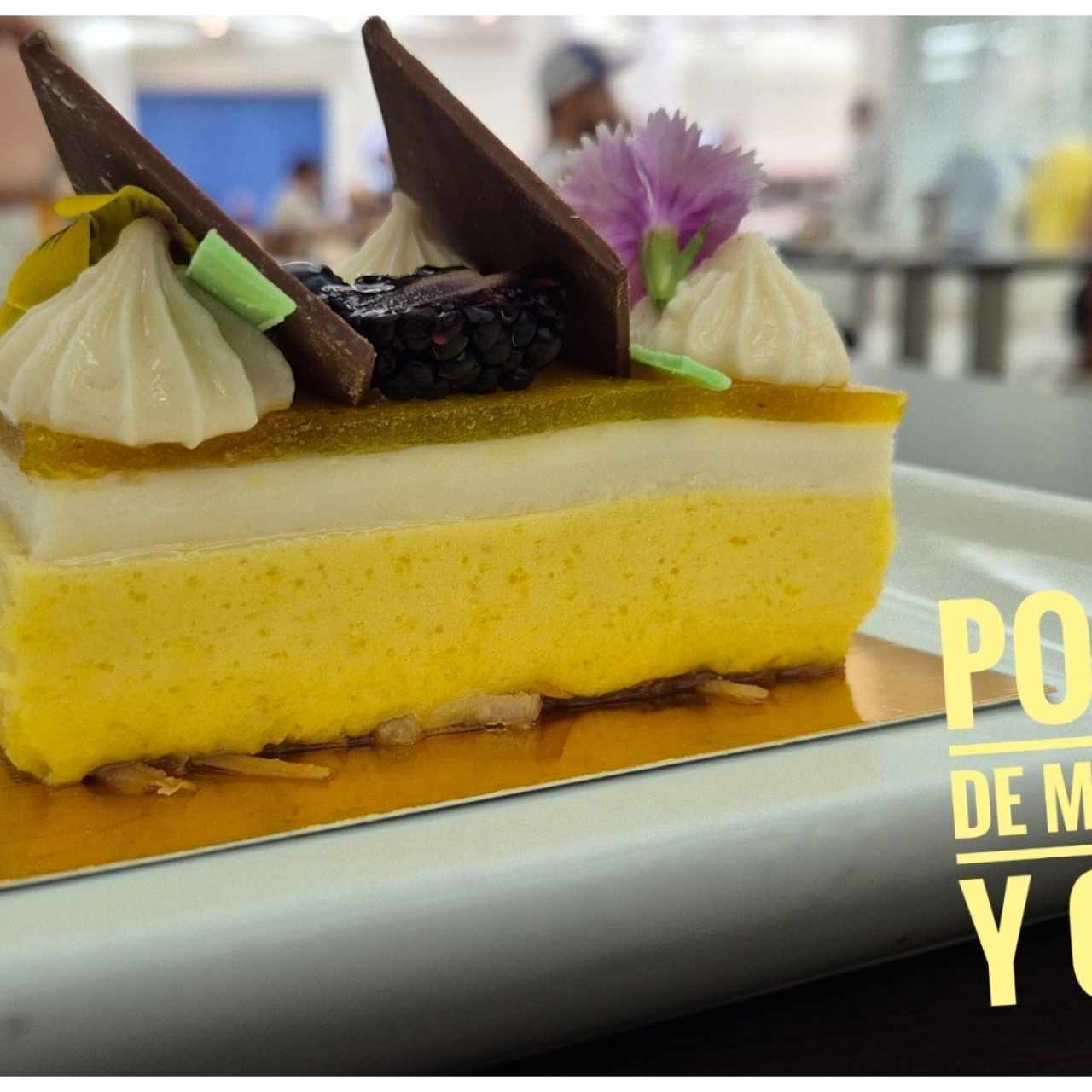 Postre de maracuya y coco