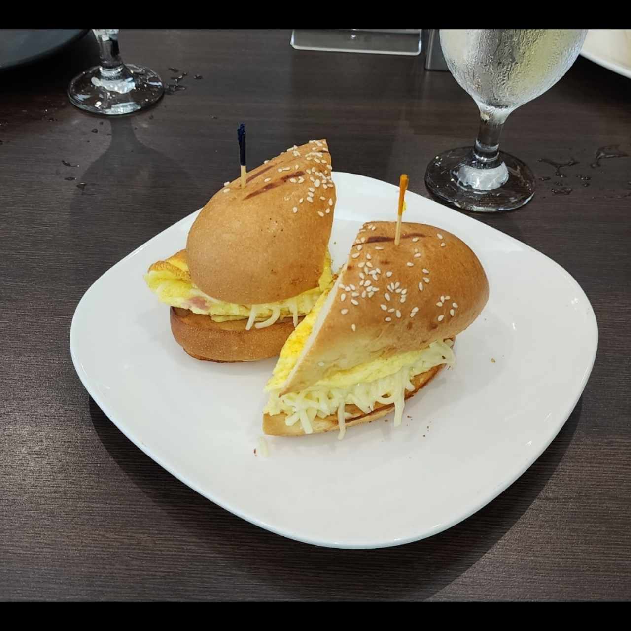 Emparedado de Omelette de Claras de Huevo