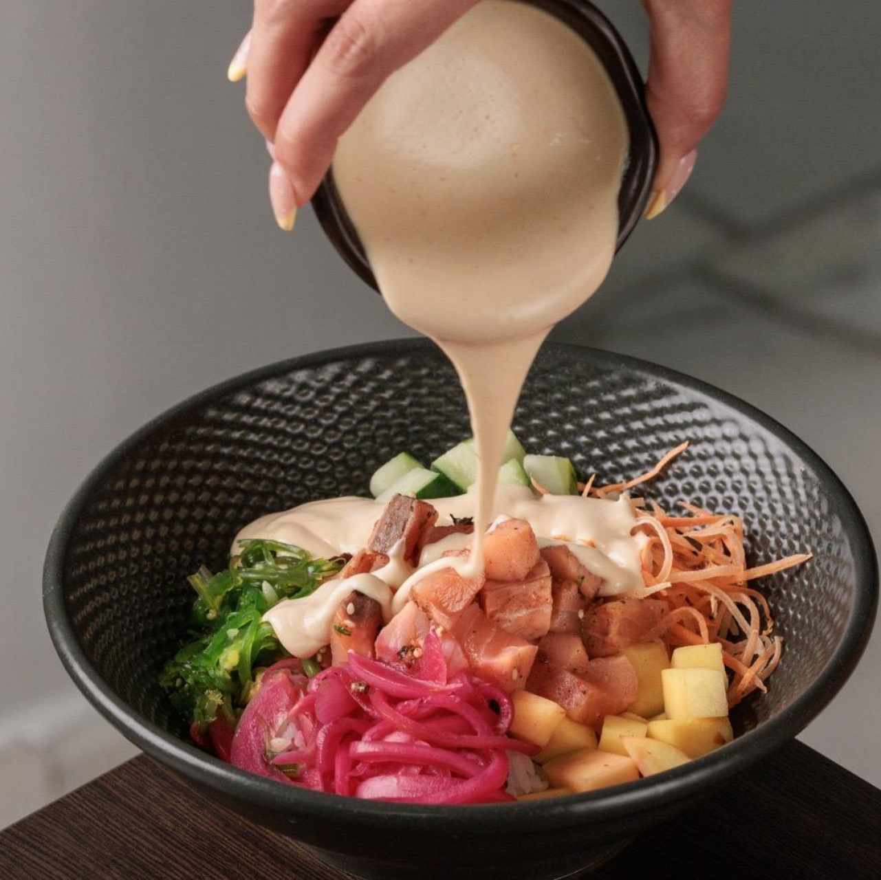 poke bowl de salmon