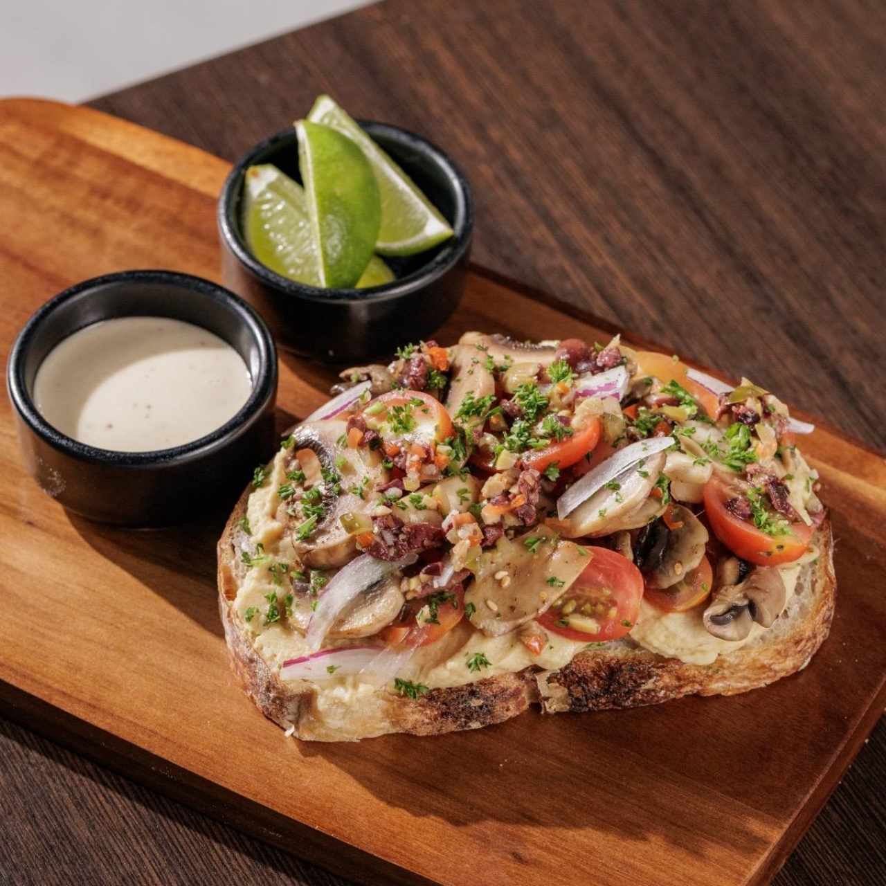 tostada en pan campesino