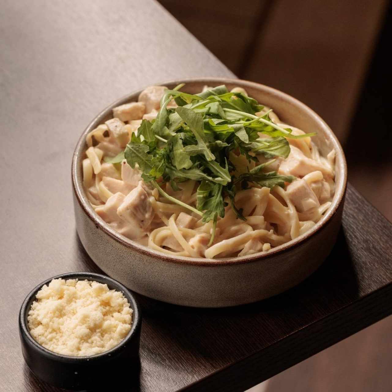 pasta alfredo con pollo