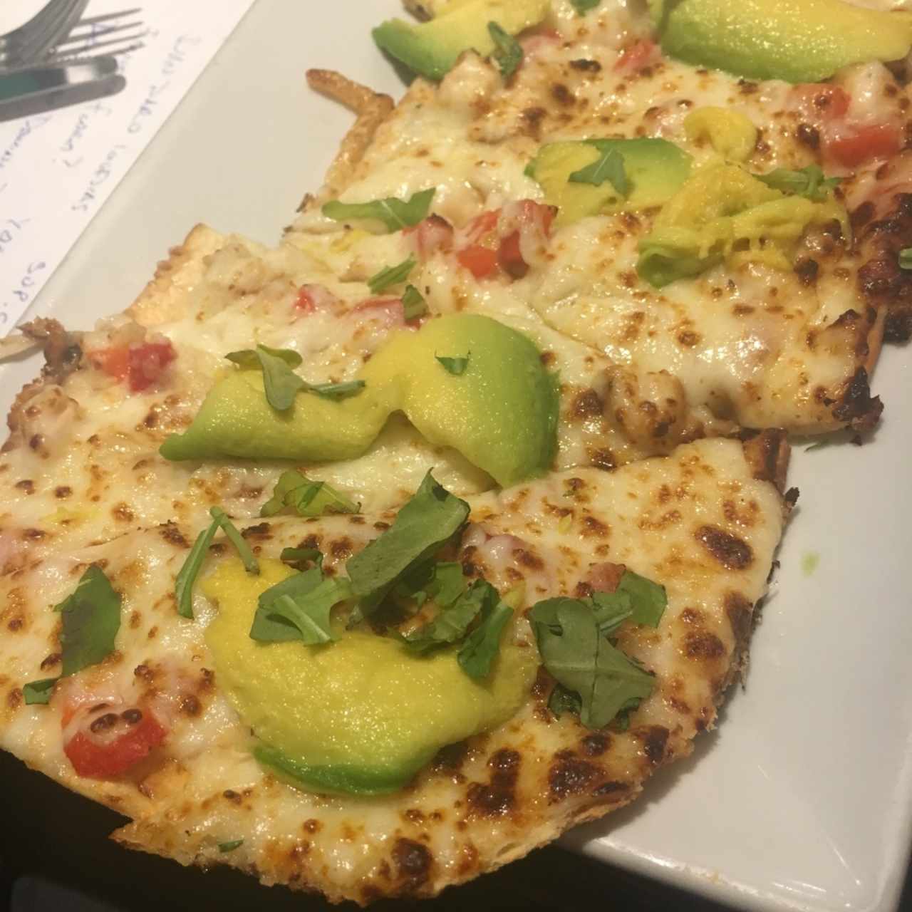 california chicken flatbread