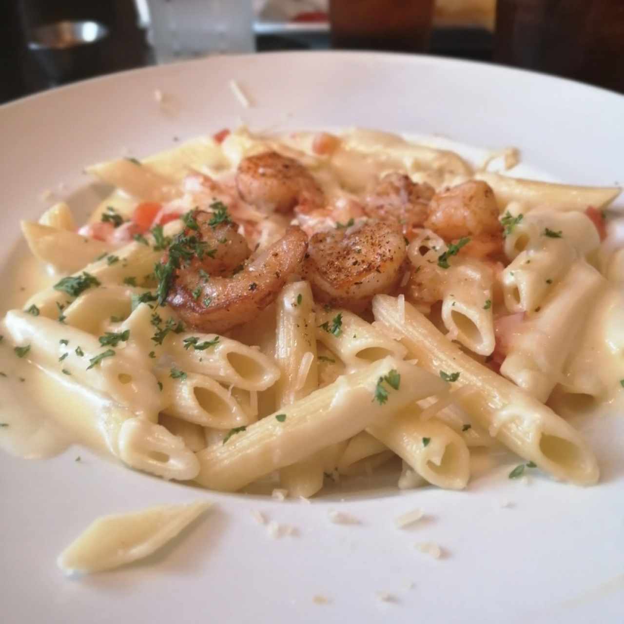Parmesan Shrimp Pasta