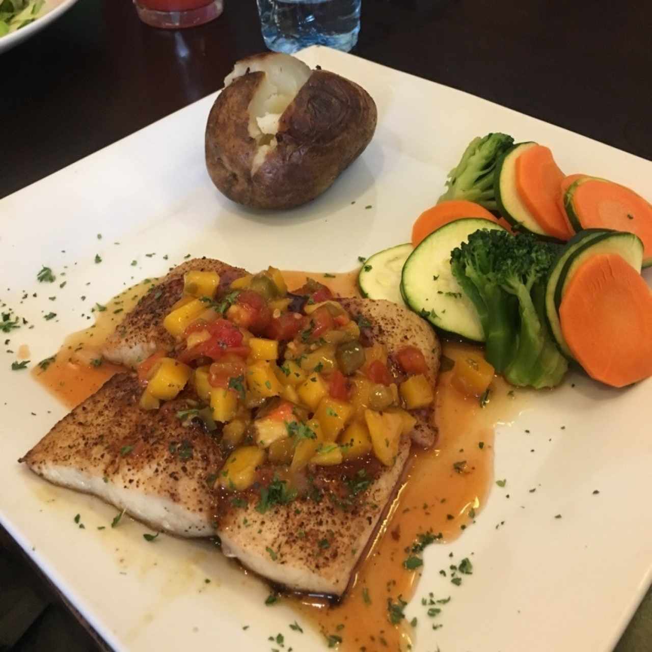 Mango fish fillet