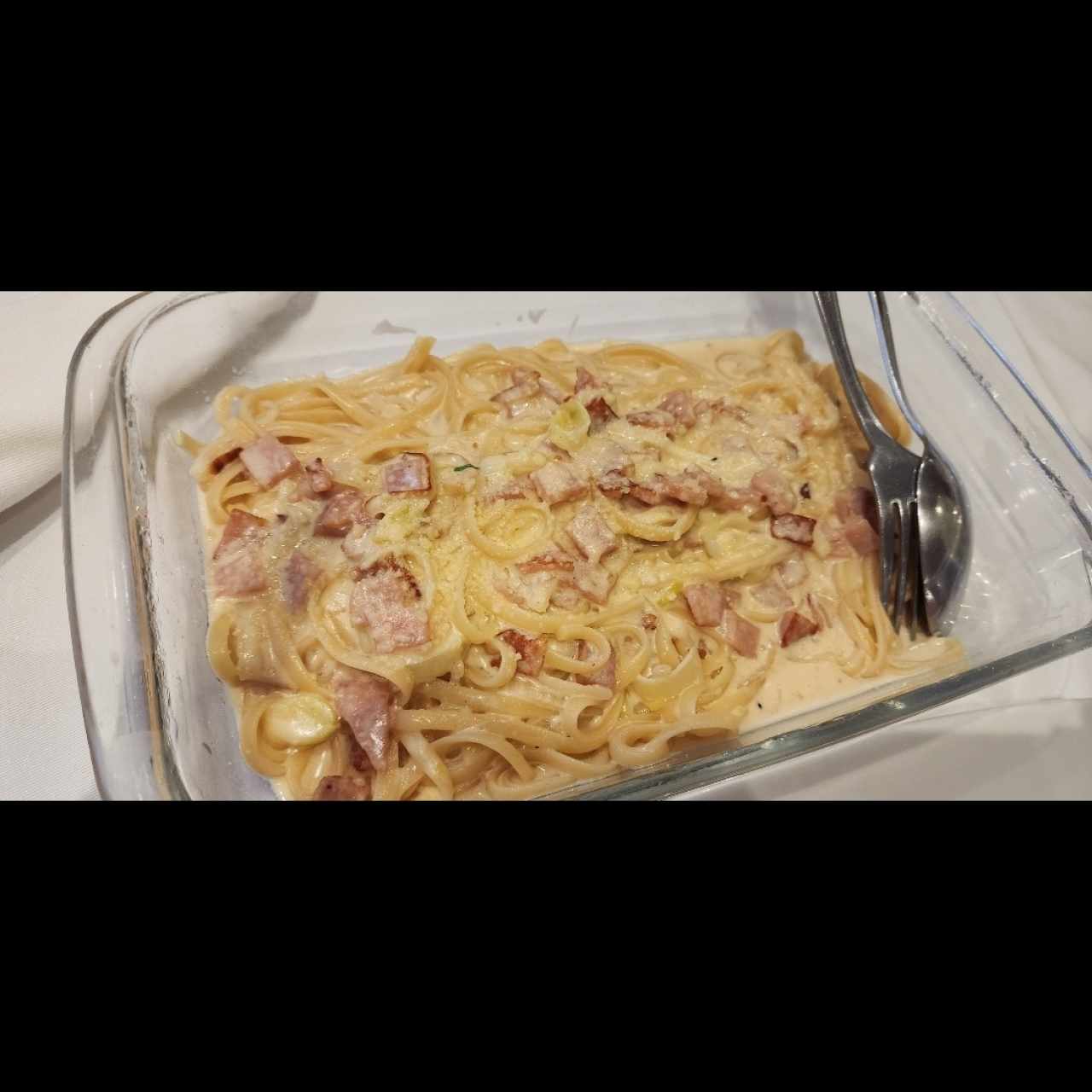 A la Crema con Puerro y Jamón Flambeado al Coñac