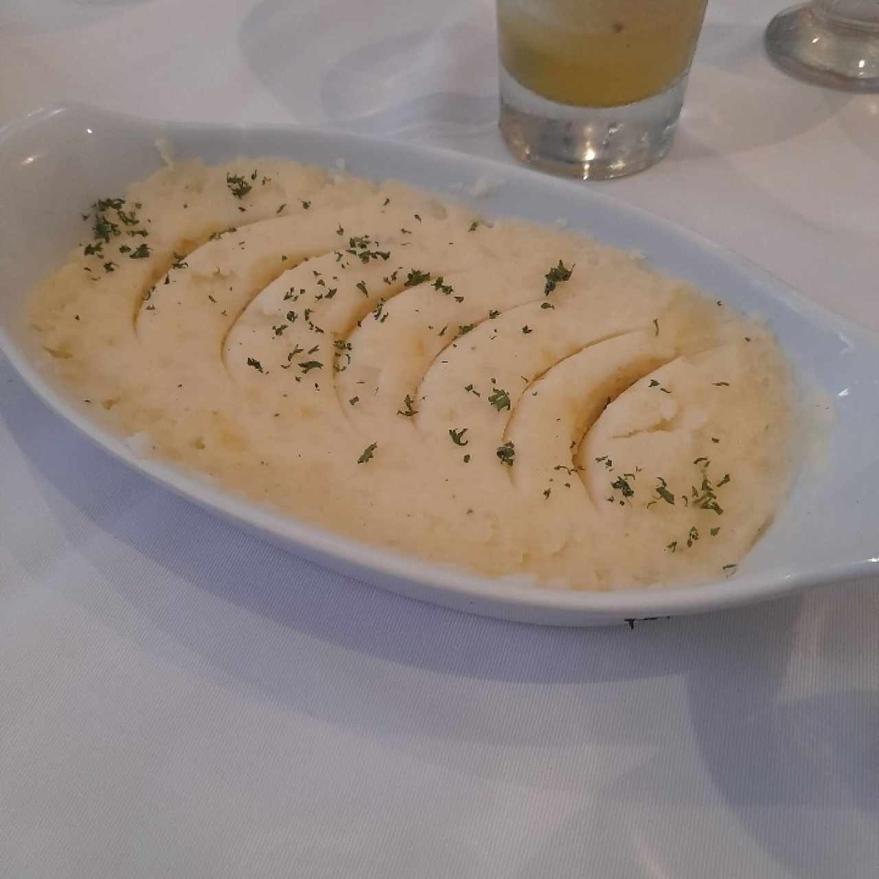 puré de papas como acompañamiento