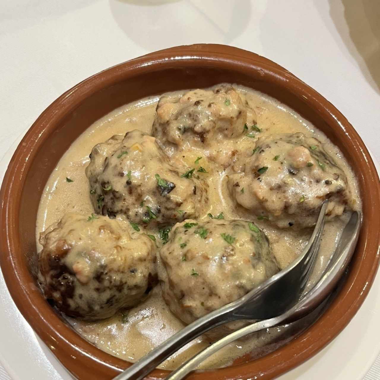 Albóndigas de Ternera a la Crema
