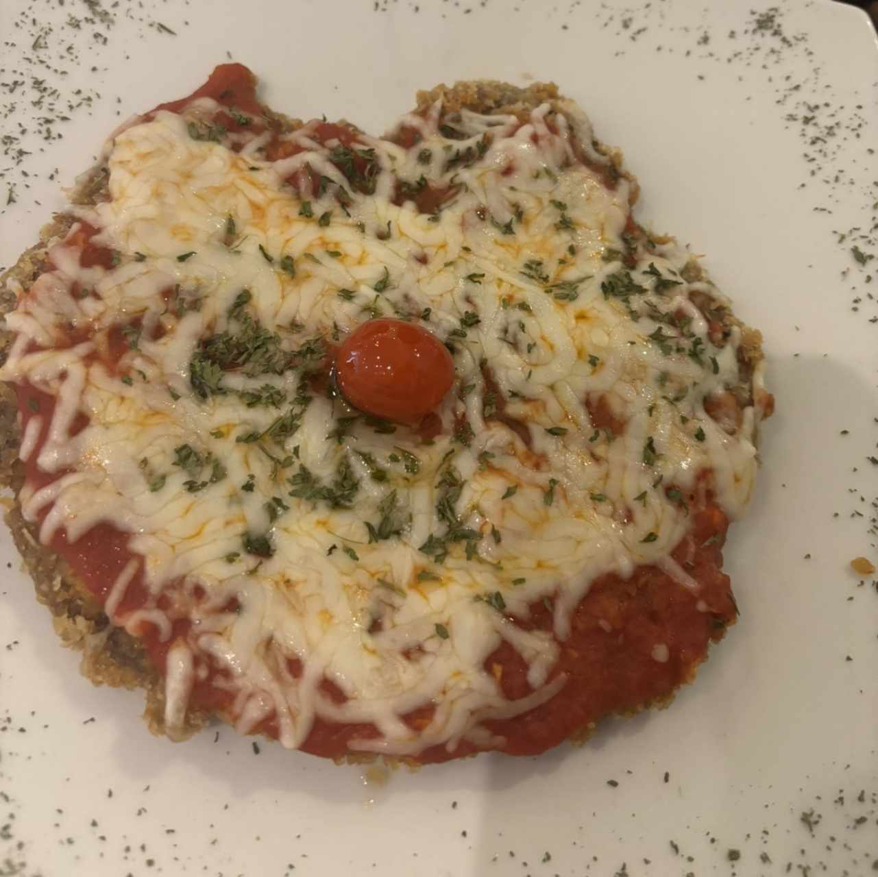 Milanesa de Filete de Res a la Parmigiana