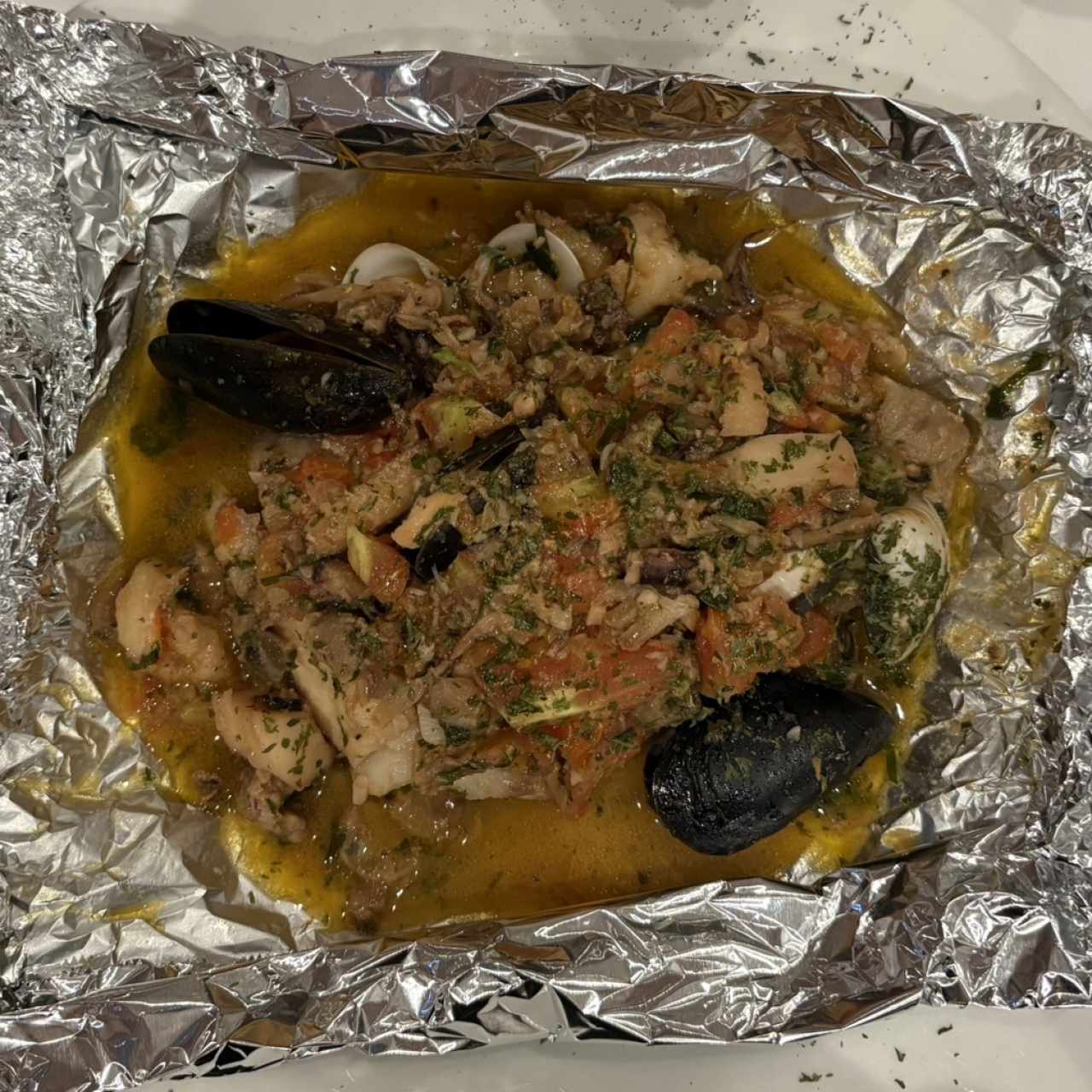 Corvina al cartucho
