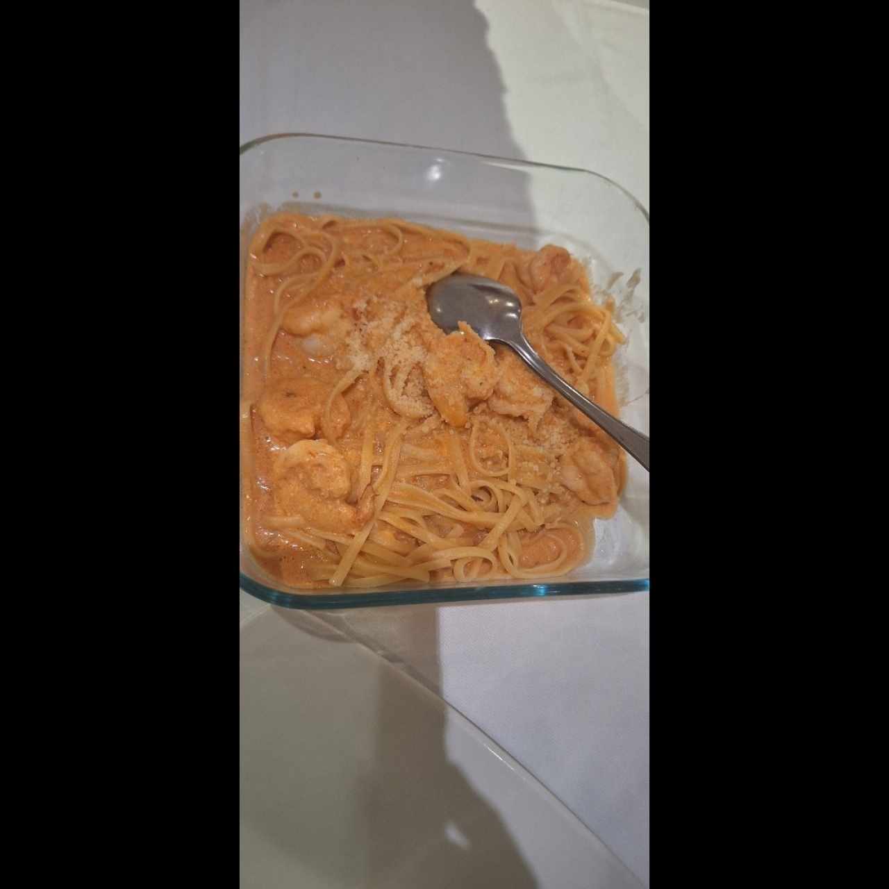Camarones al Bisquet en Salsa Rosé
