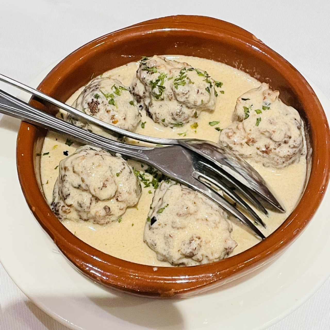 Albóndigas de Ternera a la Crema