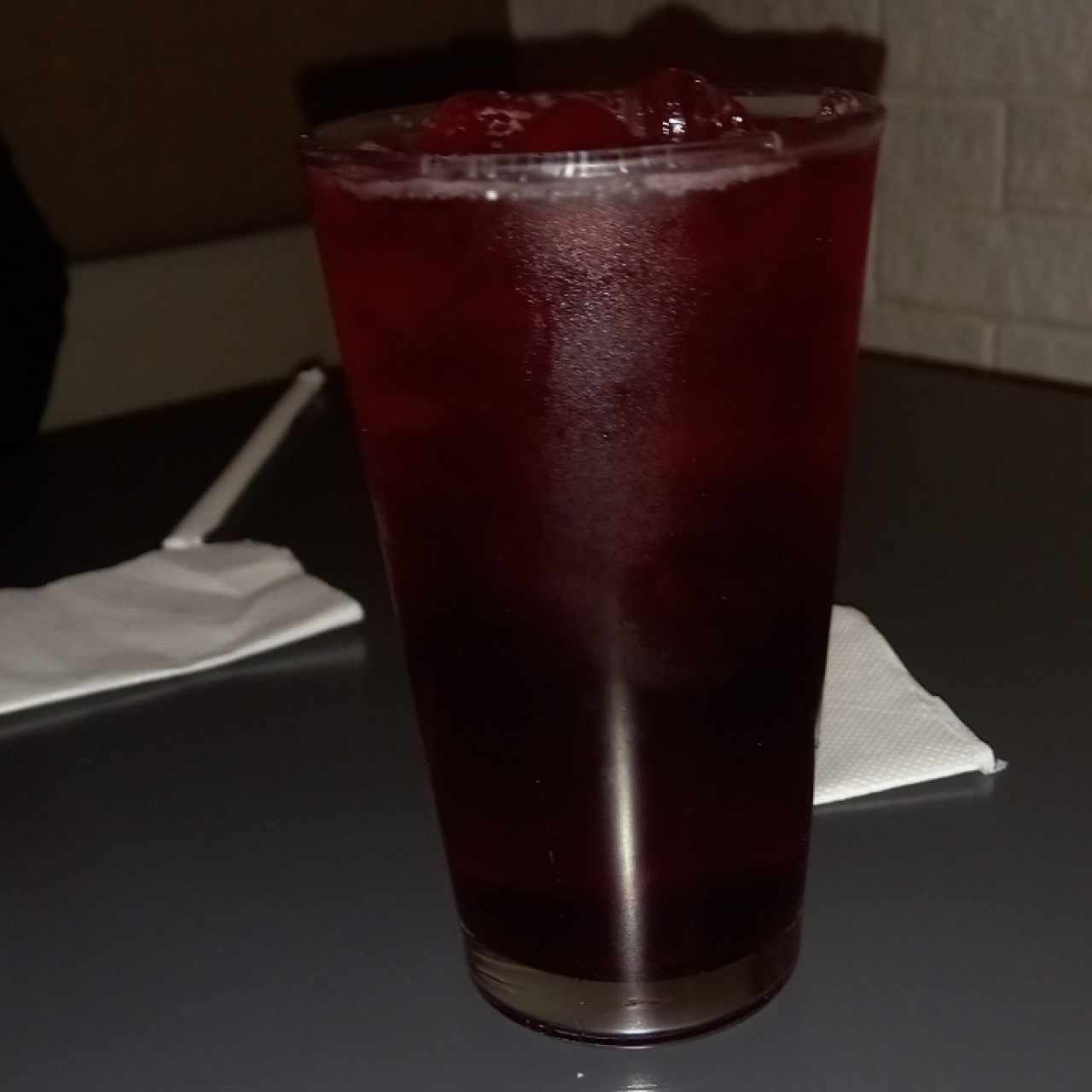 infusión de cranberry fria