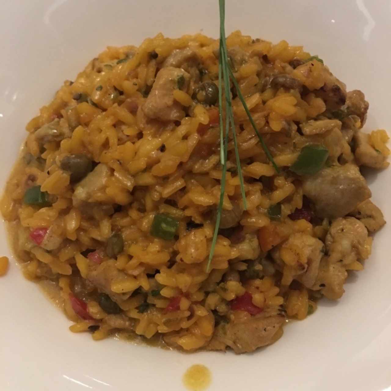 Rissoto de guandú con costillitas ahumadas