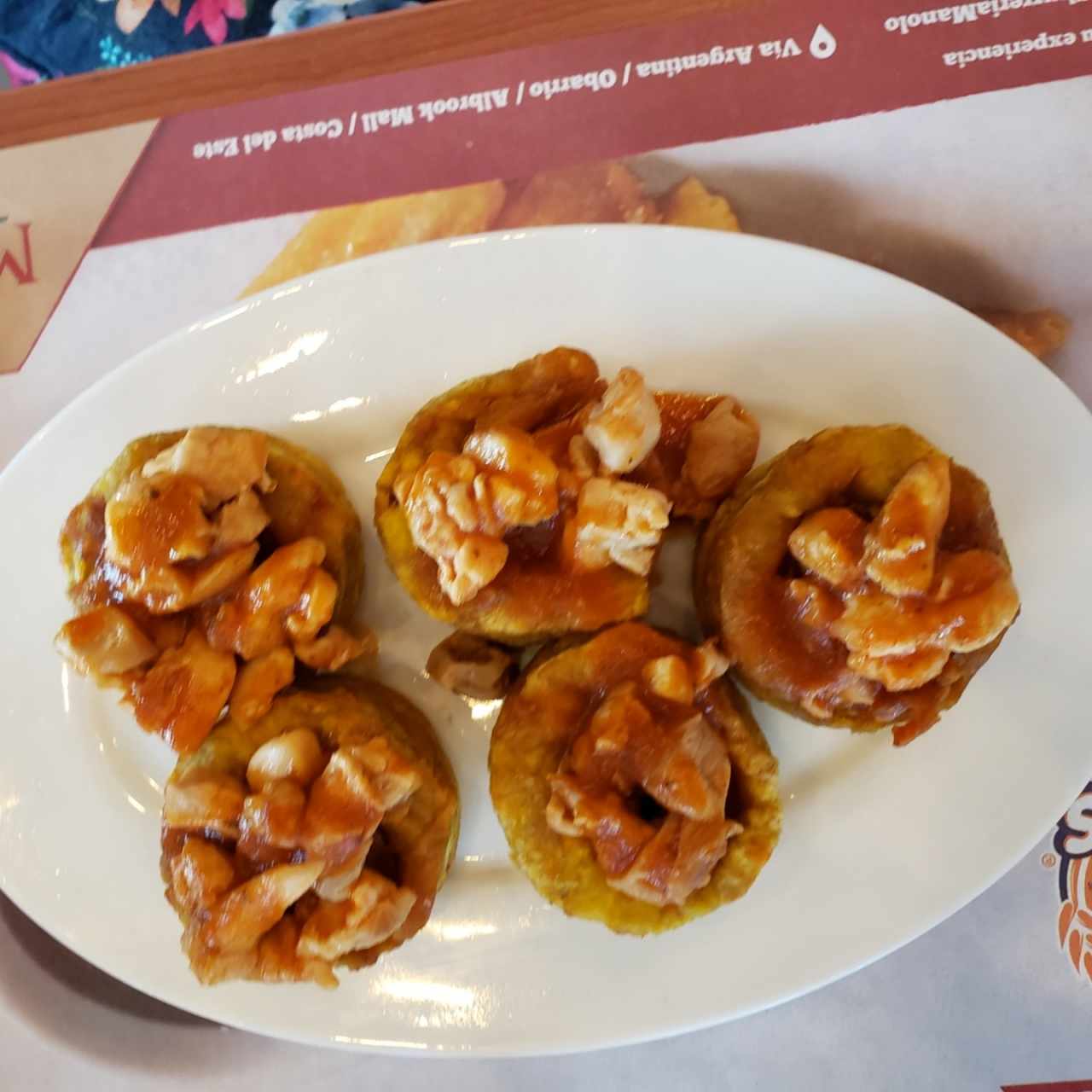 patacones rellenos de mariscos