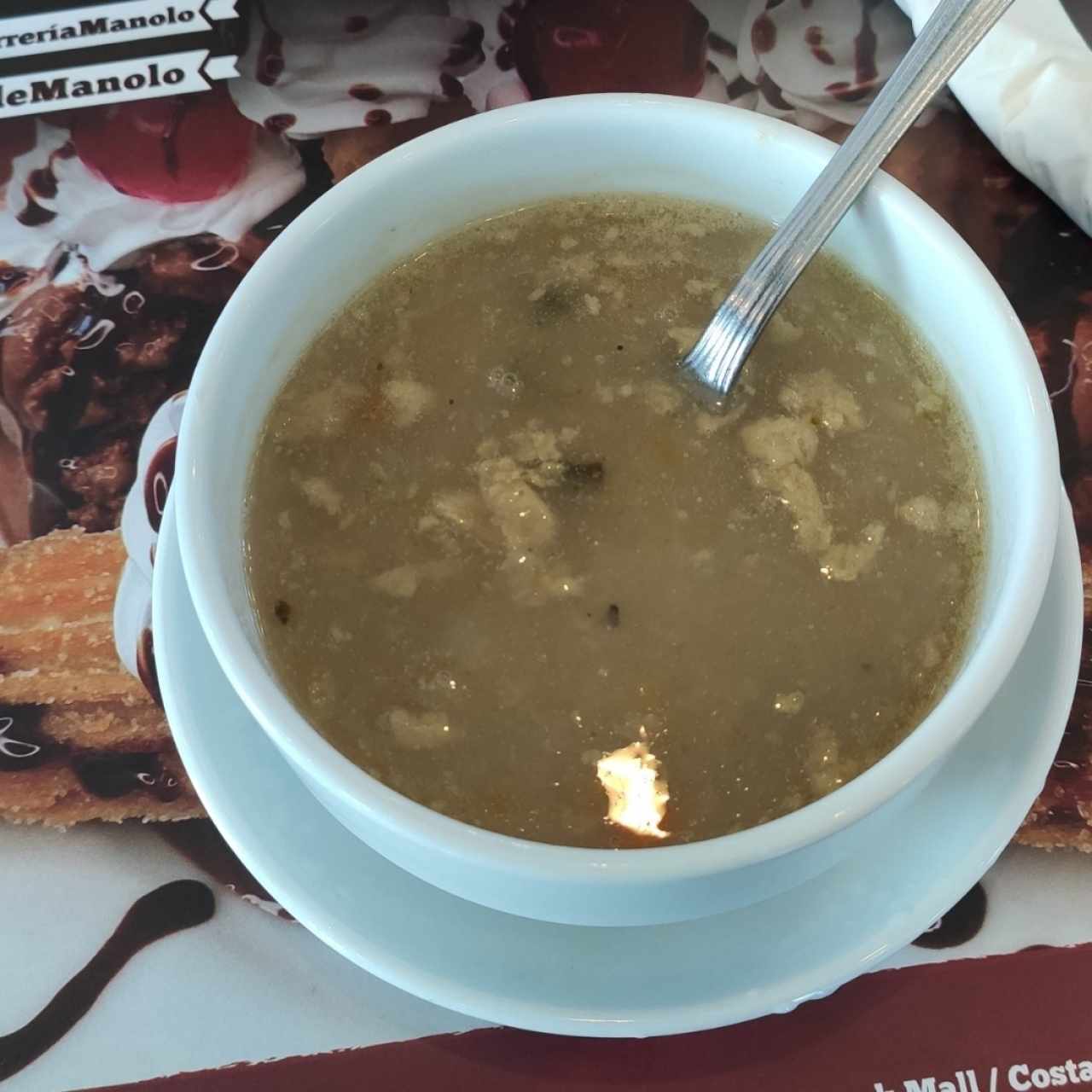 consomé de pollo