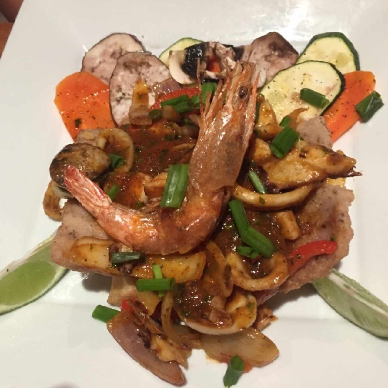 Filete de Corvina a lo Macho