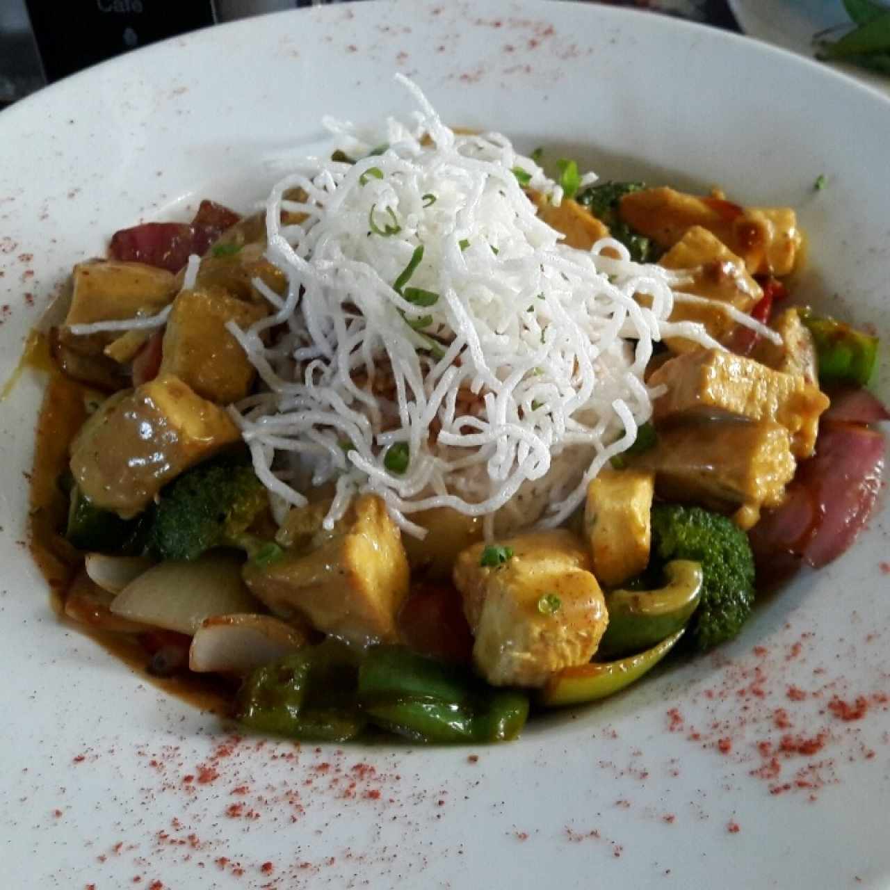 Domburi pollo al curry