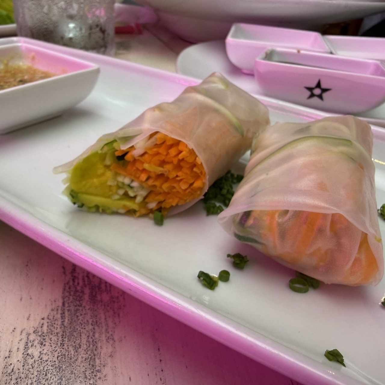 Rollitos de Papel de Arroz de Vegetales