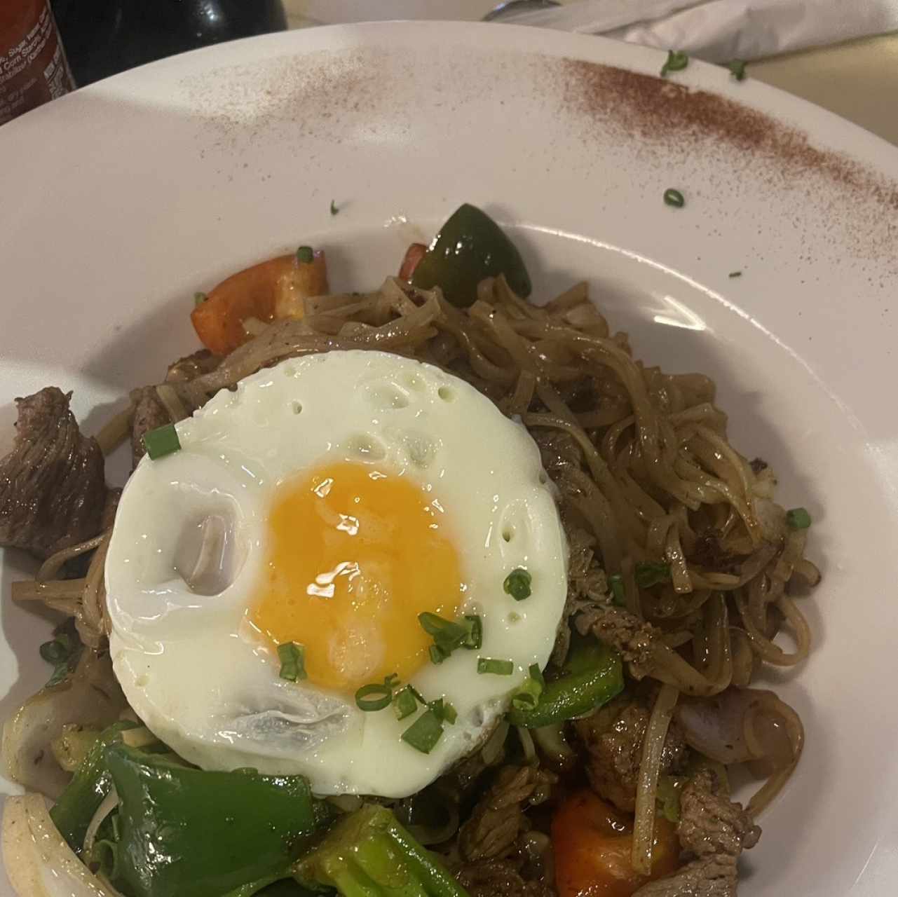 Pad Kee Mao de Filete de Res