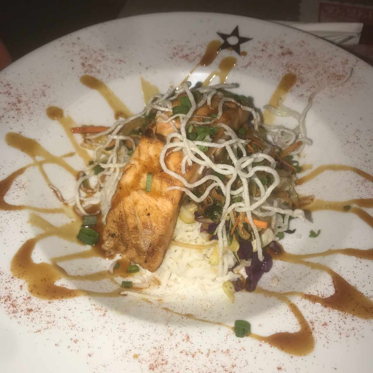 Teriyaki de filete de salmón