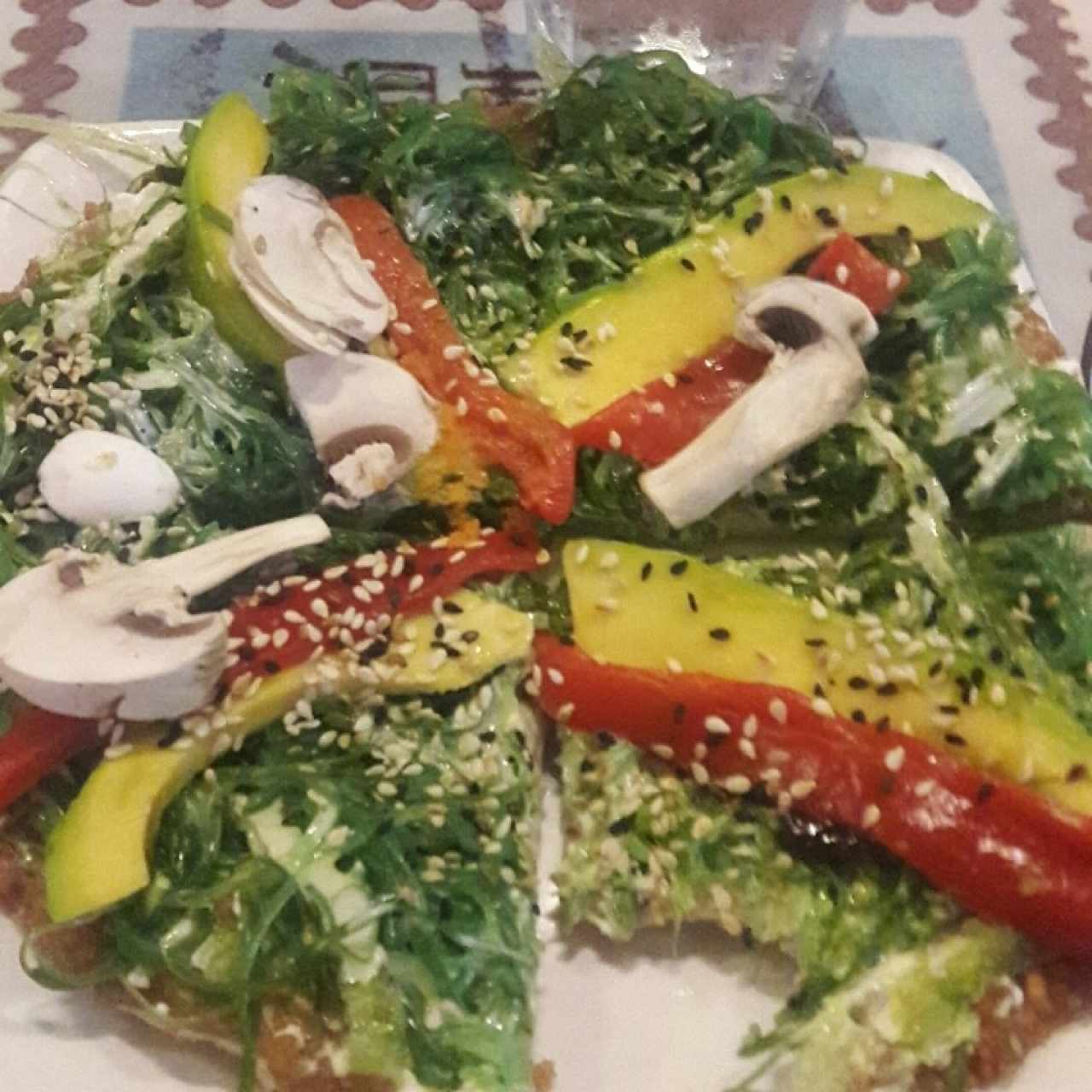 pizza vegetales