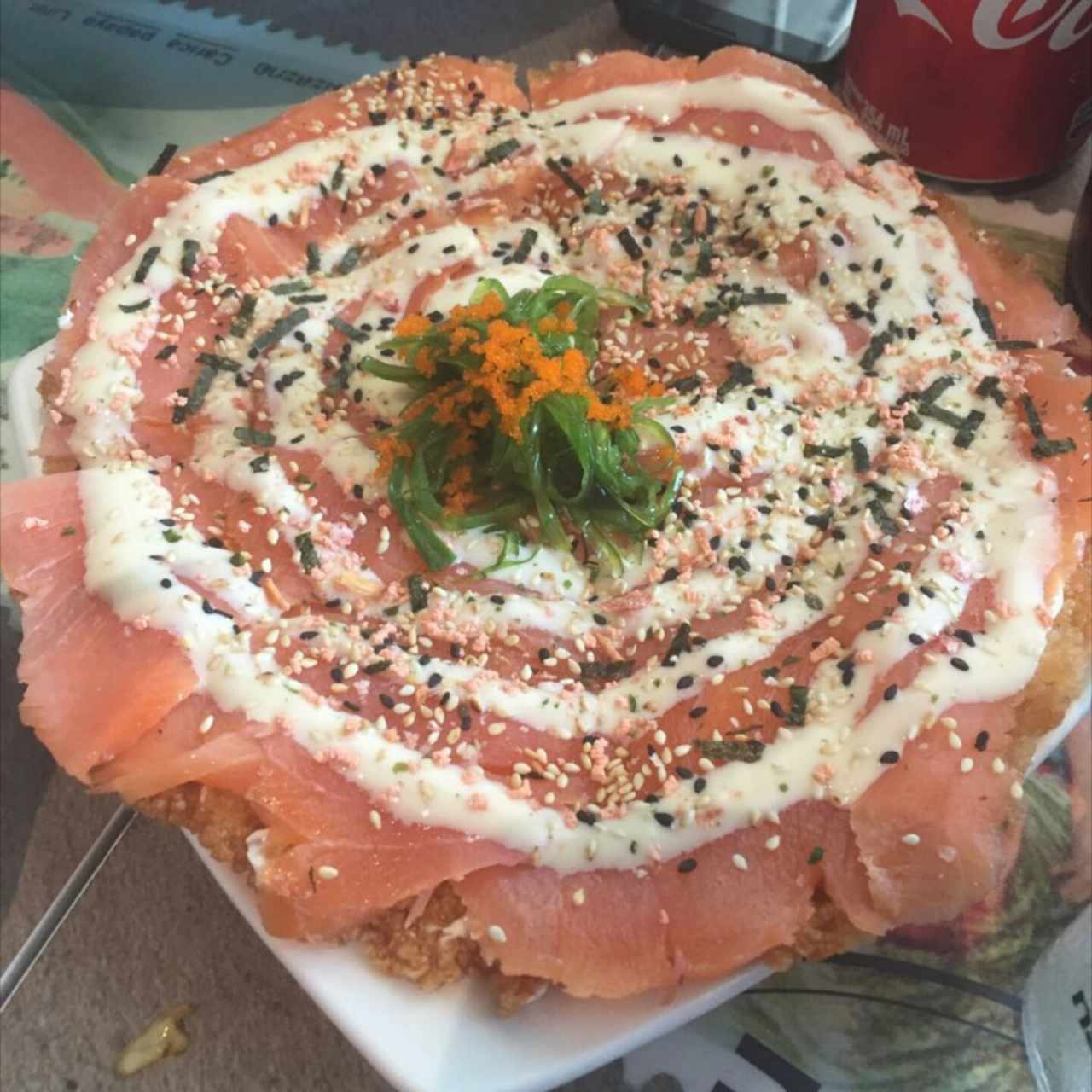 pizza salmón 