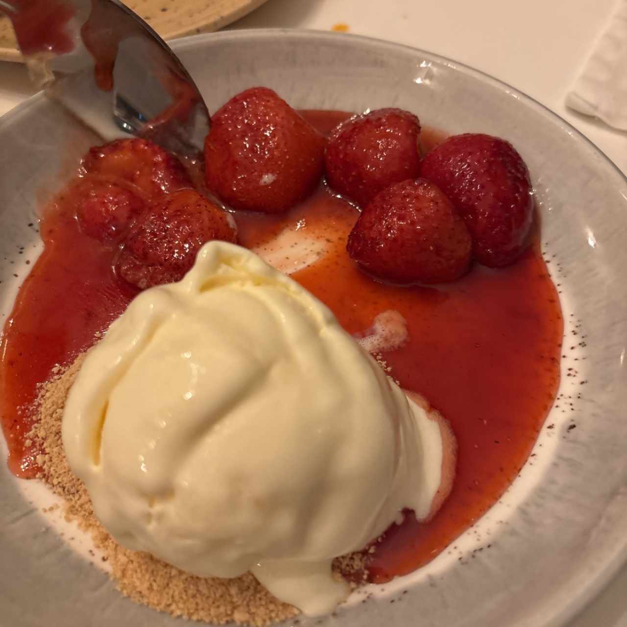 Fresas con crema 