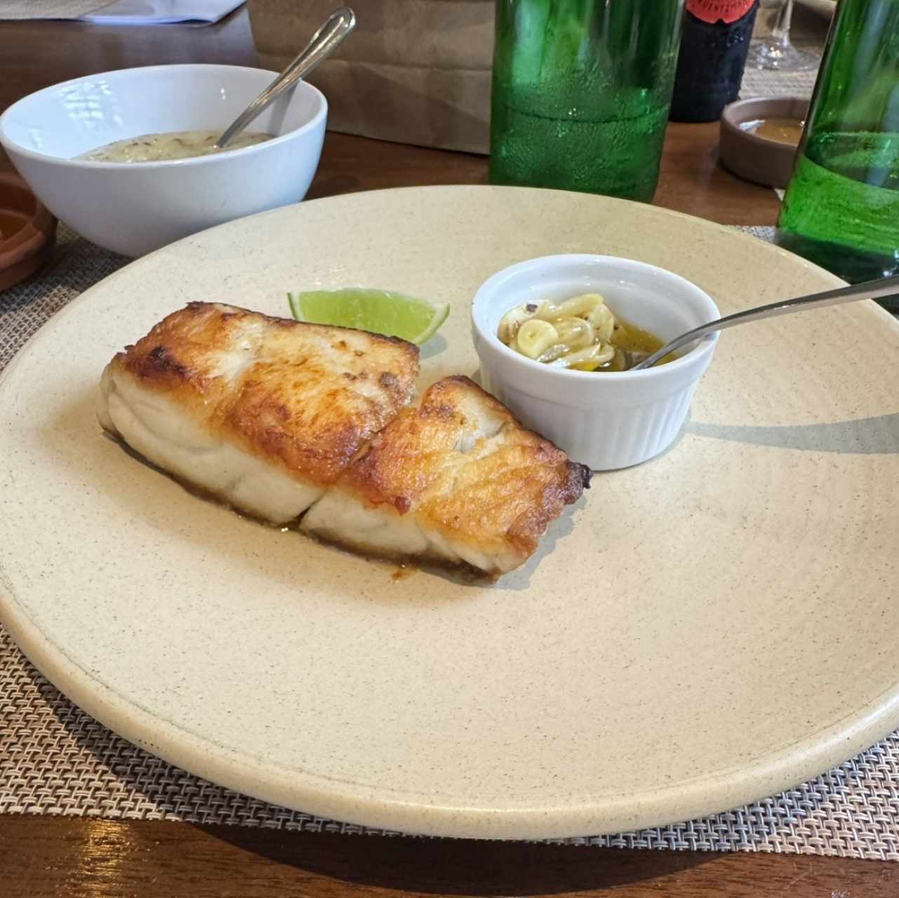 Pesca del día (mero). 