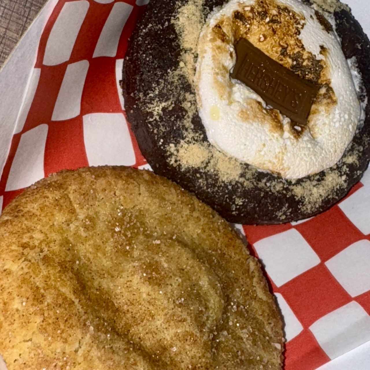 Galleta de churro rellena de manja