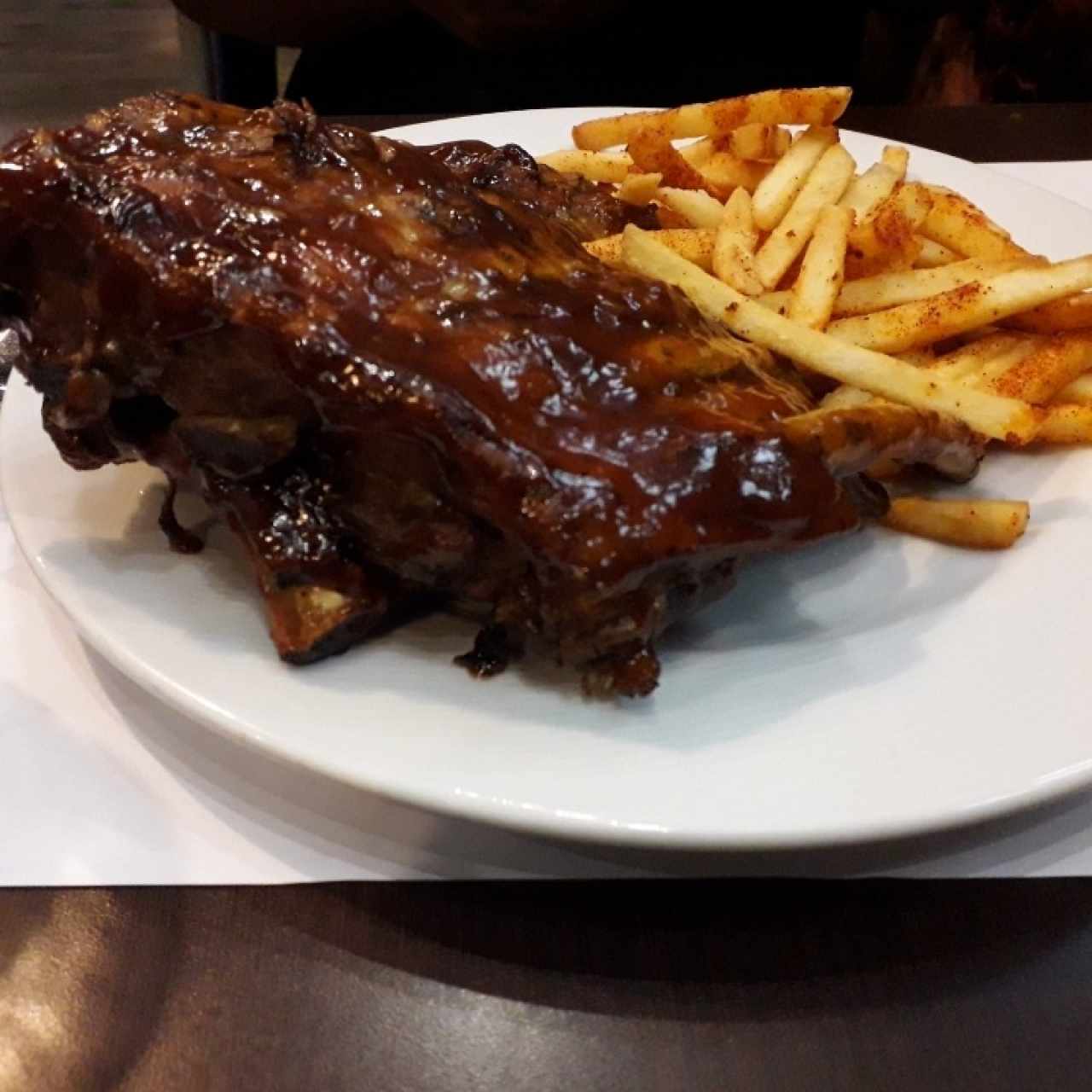 Costillas de Cerdo con Salsa BBQ